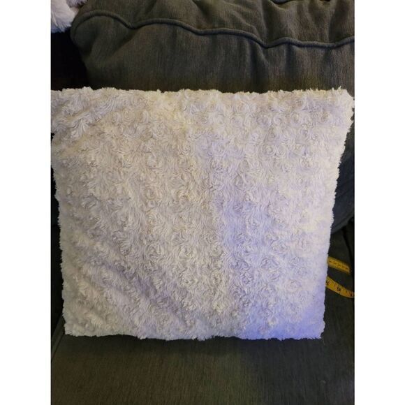 Cream Fur Decorative Pillow - Picture 1 of 4